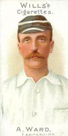 1901 Wills's Cricketer Series (Vignettes) #15 Albert Ward Front