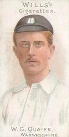 1901 Wills's Cricketer Series (Vignettes) #16 William Quaife Front