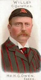 1901 Wills's Cricketer Series (Vignettes) #17 Hugh Owen Front
