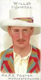 1901 Wills's Cricketer Series (Vignettes) #35 Reginald Foster Front