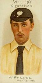 1901 Wills's Cricketer Series (Vignettes) #38 Wilfred Rhodes Front