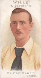 1901 Wills's Cricketer Series (Vignettes) #47 Charlie McGahey Front