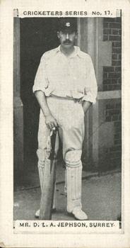1902 J. Gabriel Cricketers Series #17 Digby Jephson Front