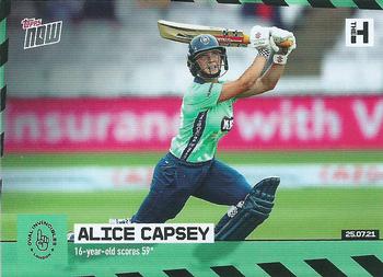 2021 Topps Now The Hundred #7 Alice Capsey Front