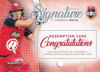 2017-18 Tap 'N' Play BBL Cricket - Signatures Redemption #SSR-04 Cameron White Front