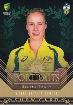 2017-18 Tap 'N' Play Ashes - Portraits Showcard #SC-04 Ellyse Perry Front