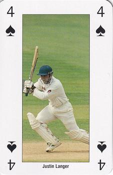 1999 ICC Cricket World Cup Australia #4♠ Justin Langer Front