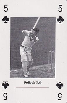 1998 FICA International Cricket Hall Of Fame #5♣ Graeme Pollock Front