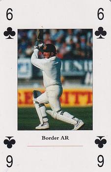 1998 FICA International Cricket Hall Of Fame #6♣ Allan Border Front