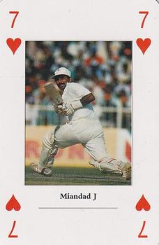 1998 FICA International Cricket Hall Of Fame #7♥ Javed Miandad Front
