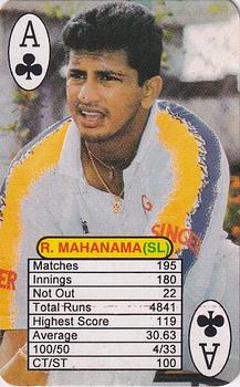 1999 Universal One Day International Batting  #A♣ Roshan Mahanama Front