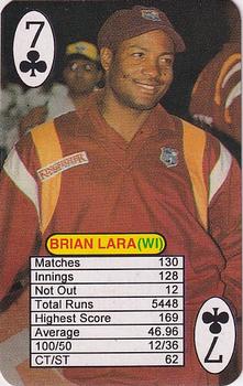 1999 Universal One Day International Batting  #7♣ Brian Lara Front
