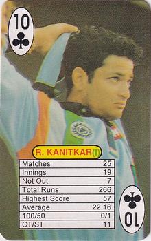 1999 Universal One Day International Batting  #10♣ Hrishikesh Kanitkar Front