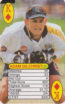 1999 Universal One Day International Batting  #K♦ Adam Gilchrist Front