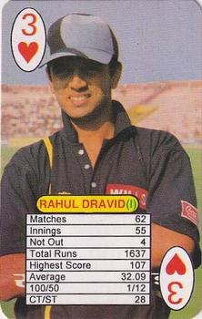 1999 Universal One Day International Batting  #3♥ Rahul Dravid Front