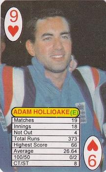 1999 Universal One Day International Batting  #9♥ Adam Hollioake Front
