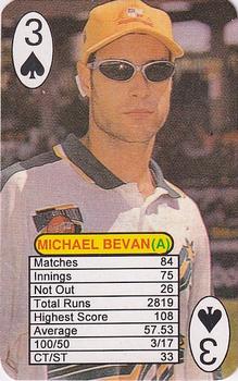 1999 Universal One Day International Batting  #3♠ Michael Bevan Front