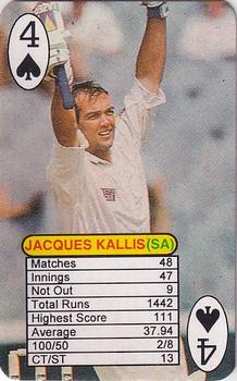 1999 Universal One Day International Batting  #4♠ Jacques Kallis Front