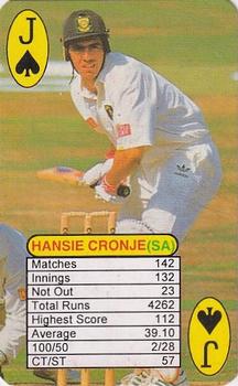 1999 Universal One Day International Batting  #J♠ Hansie Cronje Front
