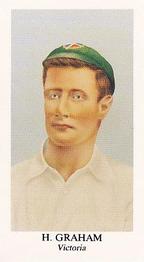 1989 County Print Services Australian Test Cricketers 1876-1896 #10 Harry Graham Front