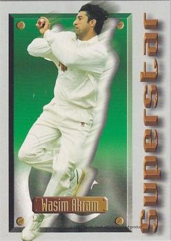 1997 Sports Deck Cricket #59 Wasim Akram Front