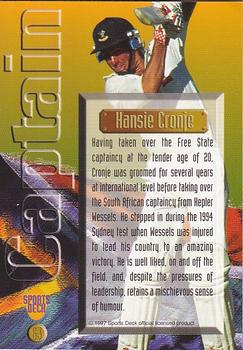 1997 Sports Deck Cricket #63 Hansie Cronje Back