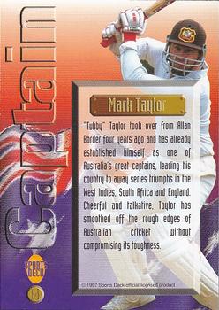 1997 Sports Deck Cricket #64 Mark Taylor Back