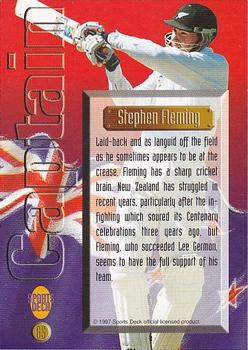 1997 Sports Deck Cricket #65 Stephen Fleming Back