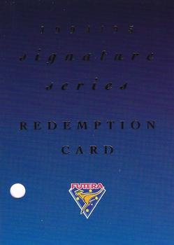 1994-95 Futera Cricket - Signature Series Redemptions #Sig 1 Michael Slater Front