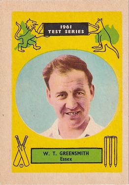 1961 A&BC Cricket 1961 Test Series (Large Border) #3 Bill Greensmith Front