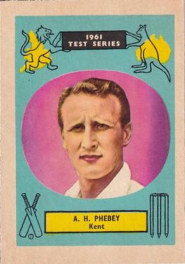 1961 A&BC Cricket 1961 Test Series (Large Border) #14 Arthur Phebey Front