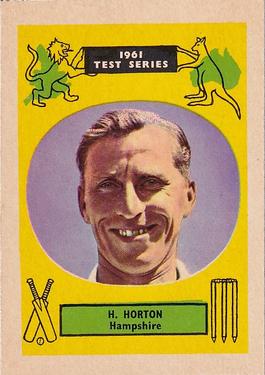 1961 A&BC Cricket 1961 Test Series (Large Border) #17 Henry Horton Front