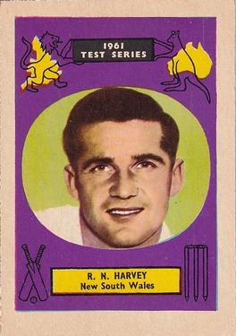 1961 A&BC Cricket 1961 Test Series (Large Border) #38 Neil Harvey Front