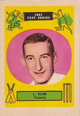 1961 A&BC Cricket 1961 Test Series (Large Border) #42 Lindsay Kline Front
