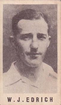 1946-47 Coles Cricketers (Frameless) #NNO Bill Edrich Front