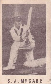1946-47 Coles Cricketers (Frameless) #NNO Stan McCabe Front