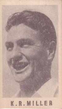 1946-47 Coles Cricketers (Frameless) #NNO Keith Miller Front