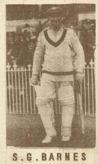 1946-47 Coles Cricketers (Framelines) #NNO Sidney Barnes Front