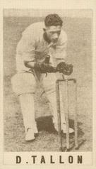 1946-47 Coles Cricketers (Framelines) #NNO Don Tallon Front