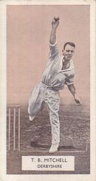 1934 Carreras A Series Of Cricketers #10 Tom Mitchell Front