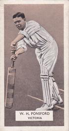 1934 Carreras A Series Of Cricketers #16 Bill Ponsford Front