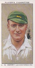 1989 Imperial Tobacco Ltd. 1934 Player's Cricketers (Reprint) #5 Les Berry Front