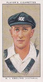 1989 Imperial Tobacco Ltd. 1934 Player's Cricketers (Reprint) #41 Hans Ebeling Front