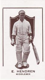 1999 Tony Sheldon Collectibles G. G. Goode Club House & Milo Prominent Cricketers (Reprint) #NNO Patsy Hendren Front