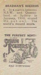 2002 Tony Sheldon Bradmans Records Steam Rollers Series 1 (Reprint) #4 In A Match... Back