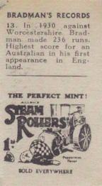 2002 Tony Sheldon Bradmans Records Steam Rollers Series 1 (Reprint) #13 In 1932 Against... Back