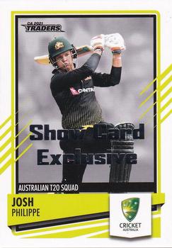 2021-22 TLA Traders Cricket Australia - Show Card Exclusive #035 Josh Philippe Front