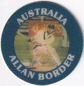 1991 7-Eleven Slurpee Aussie Cricket Stars #NNO Allan Border Front