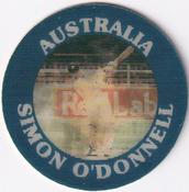 1991 7-Eleven Slurpee Aussie Cricket Stars #NNO Simon O'Donnell Front