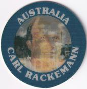 1991 7-Eleven Slurpee Aussie Cricket Stars #NNO Carl Rackemann Front